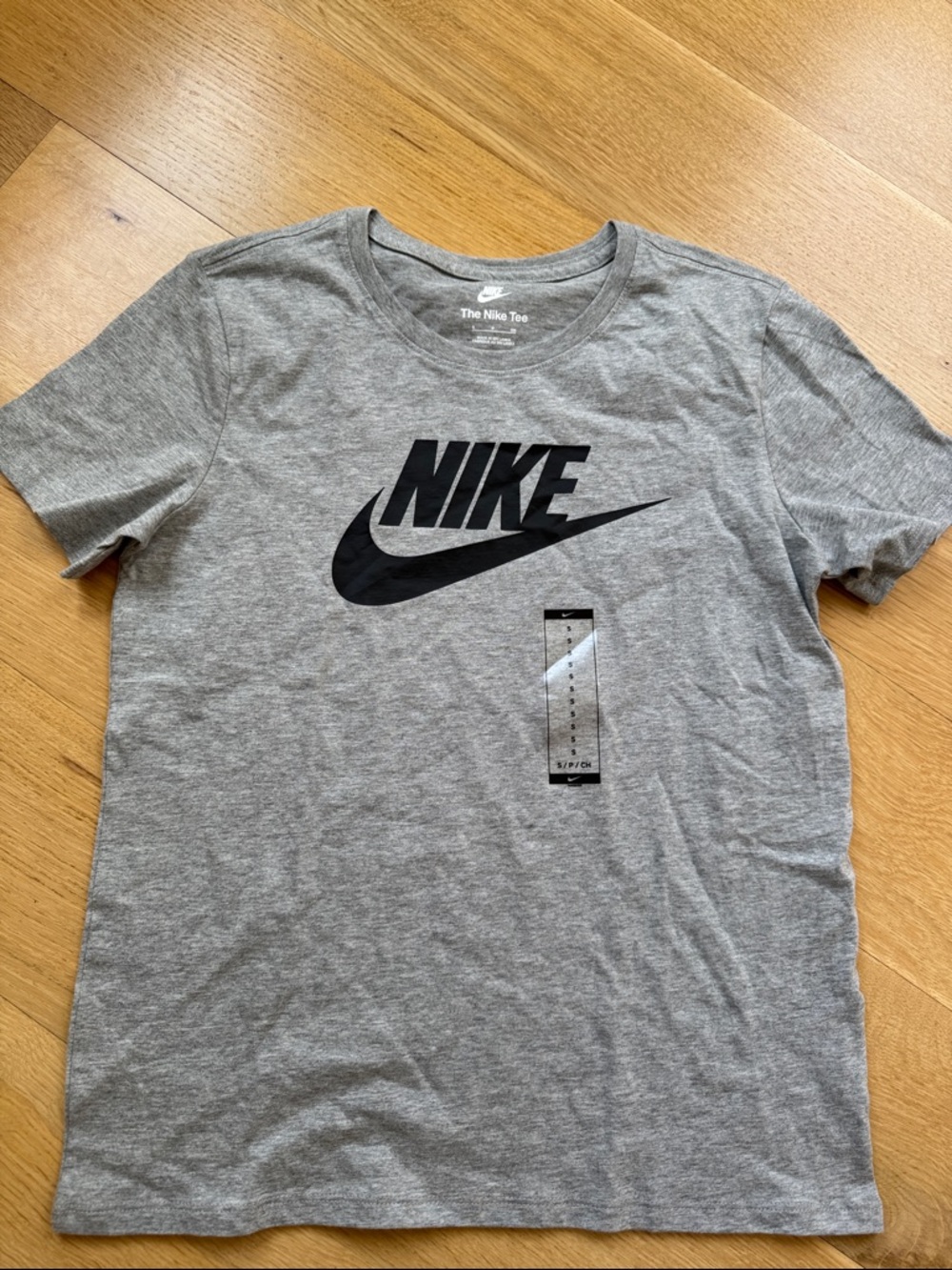 Nike Grey T-Shirt with Black Swoosh Logo